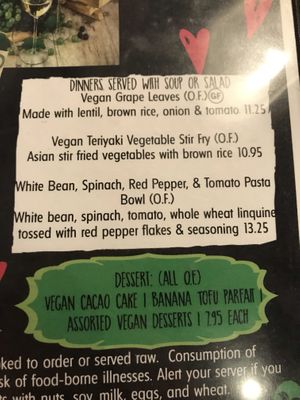 Updated menu 9/19 at Ms. Mary's and Pete Too in Clinton