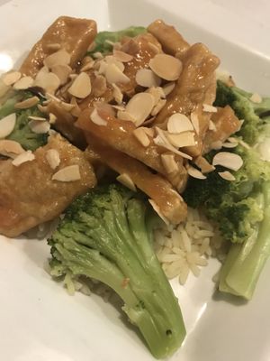 Oriental Pineapple Tofu  at Ms. Mary's and Pete Too in Clinton