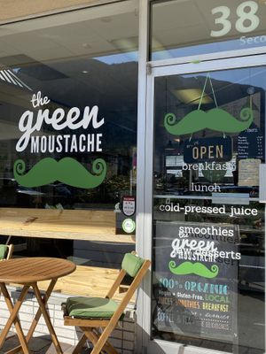 Front of shop at The Green Moustache in Squamish