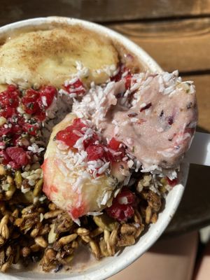 Smoothie bowl at The Green Moustache in Squamish