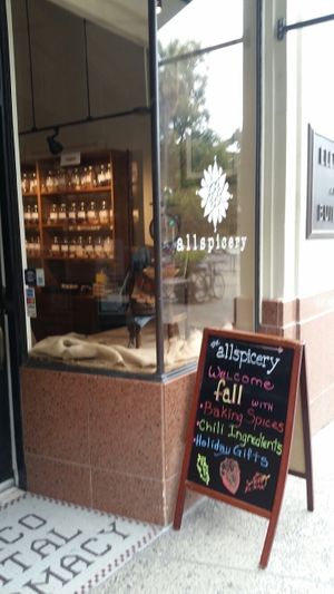 store front at Allspicery in Sacramento