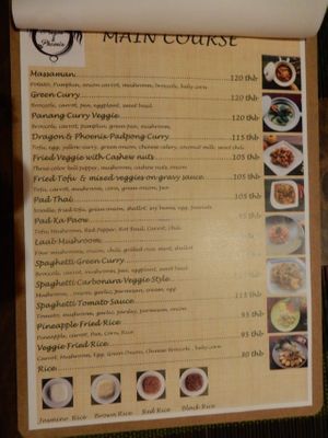 Main Dishes at Dragon & Phoenix in Chiang Mai