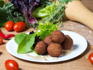Falafel balls at GreenBurg  in Dnipropetrovsk