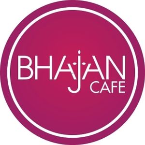 The cafe's logo at Bhajan Cafe in Nizhny Novgorod