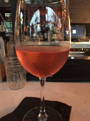 tempranillo rose.  at Hampton + Hudson in Atlanta