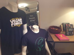 T-shirts and more to come ... at The Vegan Shop in Copenhagen