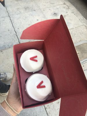 Red velvet  at Sprinkles Cupcakes  in Beverly Hills