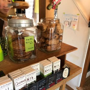 vegan cookies and chocolates  at Niginigi in Kanazawa