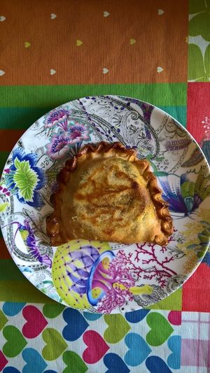 Spinach filled pastry at Panaderia Los Manchegos in Valencia