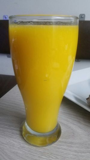 mango juice at Avocados in Bogota