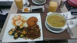 Another menu of the day at berenjena vegetariana at Avocados in Bogota