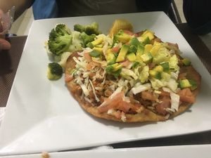 Taco salad at Avocados in Bogota