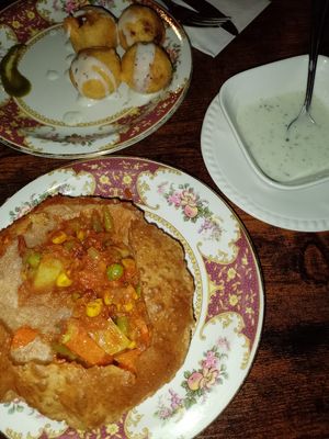 Lovely Puri 😋 at Veggie Perrins in Plymouth