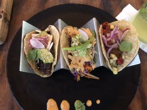 Tres tacos at Marcial by Mako in Cabo San Lucas