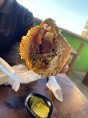 Hot dog at Marcial by Mako in Cabo San Lucas