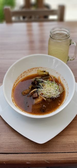 Soap vegan at Marcial by Mako in Cabo San Lucas