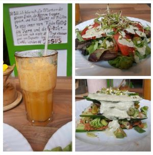 Raw vegan food  at Greenfoody in Frankfurt