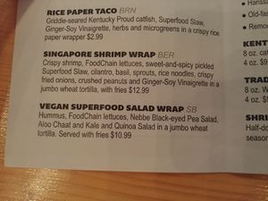 Menu at Smithtown Seafood in Lexington