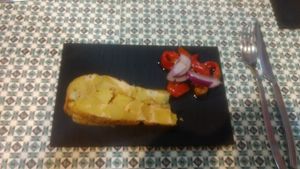 Tortilla (Spanish omlette with potatoes) at Toro Tapas in Ronda