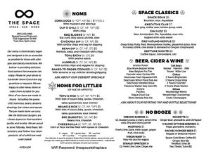Updated Menu Page 2 at The Space in Salem