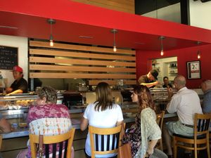 counter, tables, or outside seating at Midtown Sushi in Sacramento