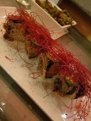 vegan firecracker roll at Midtown Sushi in Sacramento