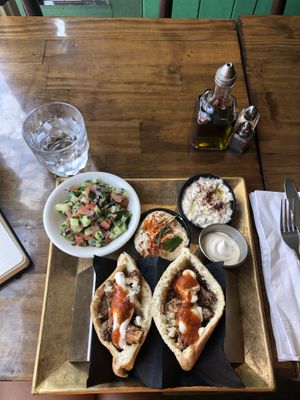 cauliflower pita at Hummus Kitchen in New York City
