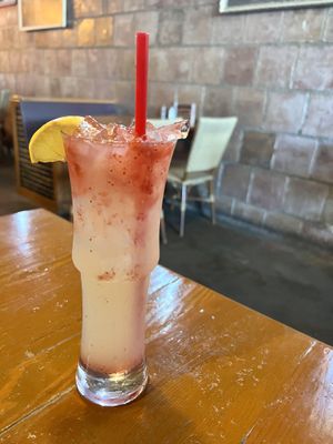 Lavender lemonade with strawberries   at Crockett's Public House in Puyallup