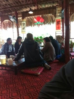 upstairs seating at An Phuc Chay Tinh Ngiep in Ba Dinh