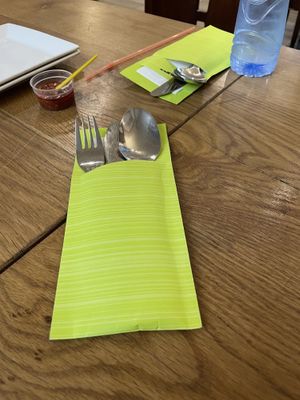 Groen bestek voor vega en vegan at De Kade in Rotterdam