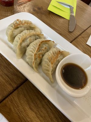 Vegan dumplings  at De Kade in Rotterdam