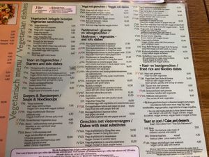 veg menu  at De Kade in Rotterdam