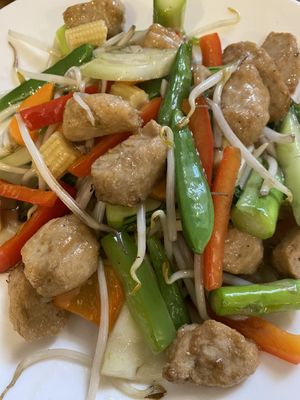  chip suey with veg chicken  at De Kade in Rotterdam