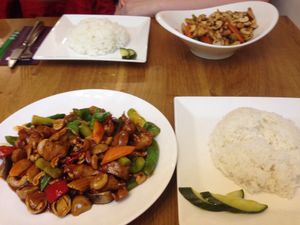 vegan stir fry at De Kade in Rotterdam