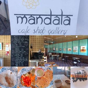 Here you can not only nourish your body, but also  your soul. The Mandala cafe is a very special place with an unique aura and atmosphere. For me it was love at first sight  - once I entered into this magical place, I never wanted to leave again. This little cafe is a true gem and its owners are the most lovely people!! Here you can find your peace, have a HUGE pot of organic, fair-trade cafe (with a selection of several "milks") a mango lassi or a fresh juice, enjoy their yummy Bombay sandwich or their outstanding OM-elette ( made with chickpea flour) and finish off with an amazing carrot cake. Listen to cool music ( you can browse through their collection of vinyls and select what you want to hear), enjoy the local art at the walls, browse the shelves rented out to local artists and produces of delicatessen like chilli-pastes or vegan chocolate ( to come in October) or simply look out to the river ( they also have outdoor seating, but i preferred to sit inside) your will for sure love this place as much as I did. A true heaven - I can't wait to come back at Mandala in Tavira