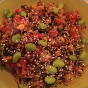 Asian quinoa salad  at Happy Banana in 