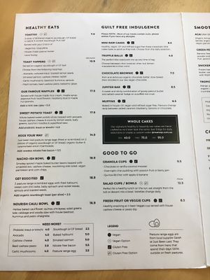 Menu June 2019 at Mama-P in Charlestown