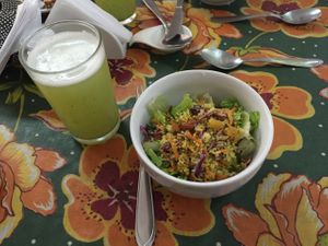 Salad at Vege Tao in Sao Paulo