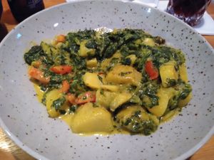 Vegan potato goulash at Cafe Lulu in Hannover