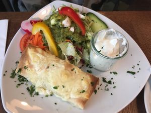 vegetarian wrap at Cafe Lulu in Hannover