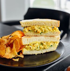 Chickpea salad sandwhich at Cafe Patachou - River Crossing in Indianapolis