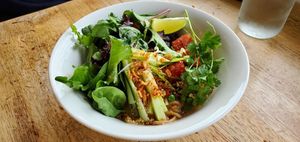Summer noodle salad. (Not on regular menu) at The Workshop Vegetarian Cafe in North Vancouver