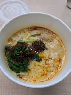 Tan Tan Ramen at The Workshop Vegetarian Cafe in North Vancouver