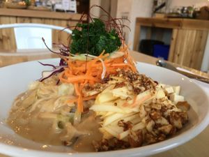 Rice Noodles at The Workshop Vegetarian Cafe in North Vancouver