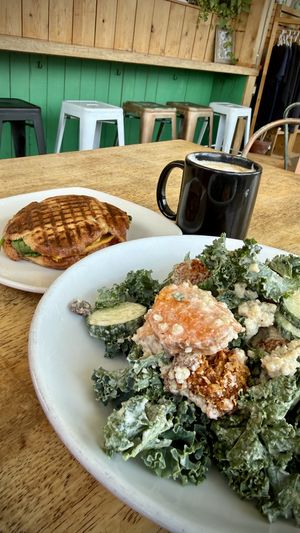   at The Workshop Vegetarian Cafe in North Vancouver