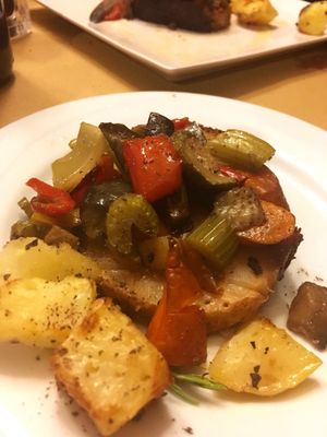 Vegan Celeriac Dish Amazing at Cantine Bernardini in Lucca