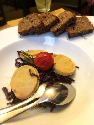 Vegan Chickpea dish  at Cantine Bernardini in Lucca