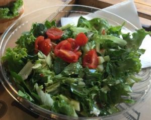 Under the rainbow salad at Good Food in Zagreb