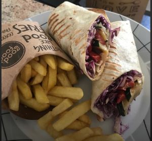Vegan burrito at Good Food in Zagreb