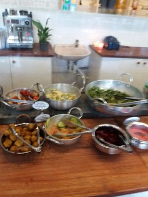 Daily buffet at OM Vegan Kitchen in Surry Hills